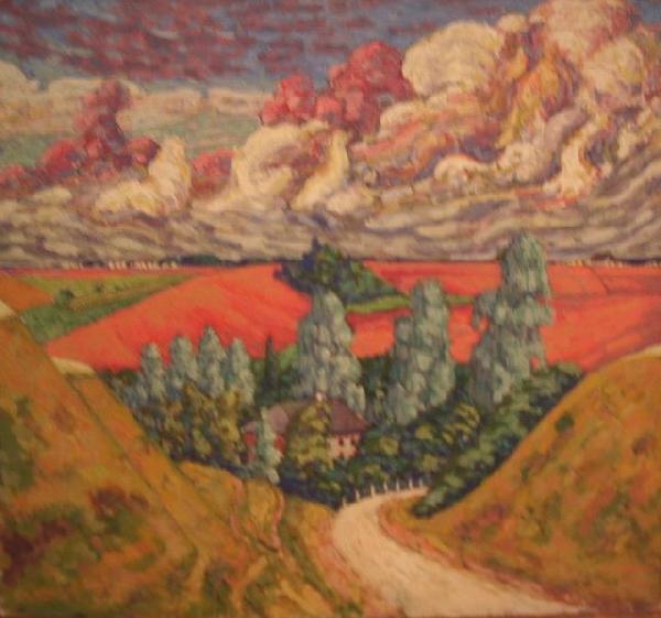 konrad magi Road from Viljandi to Tartu oil painting picture